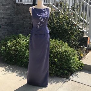 Size 6 Vintage Cachet Lavender Strapless Dress